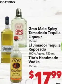 Vallarta Supermarkets Gran Malo Spicy Tamarindo Tequila Liqueur offer
