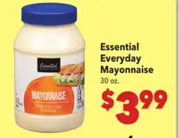 Vallarta Supermarkets Essential Everyday Mayonnaise offer