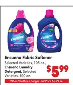 Vallarta Supermarkets Ensueño Fabric Softener offer