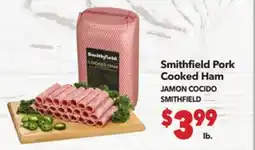 Vallarta Supermarkets Smithfield Pork Cooked Ham/JAMON COCIDO SMITHFIELD offer
