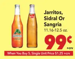 Vallarta Supermarkets Jarritos, Sidral Or Sangria offer