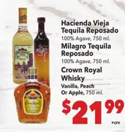 Vallarta Supermarkets Hacienda Vieja Tequila Reposado offer