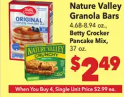 Vallarta Supermarkets Nature Valley Granola Bars offer