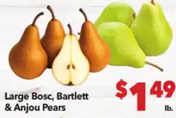 Vallarta Supermarkets Large Bosc, Bartlett & Anjou Pears offer