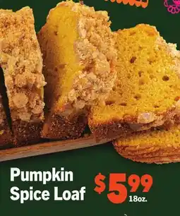 Vallarta Supermarkets Pumpkin Spice Loaf offer
