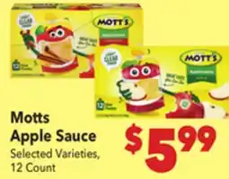Vallarta Supermarkets Motts Apple Sauce offer