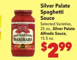 Vallarta Supermarkets Silver Palate Spaghetti Sauce offer
