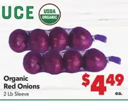 Vallarta Supermarkets Organic Red Onions offer