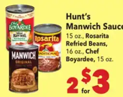 Vallarta Supermarkets Hunt's Manwich Sauce offer