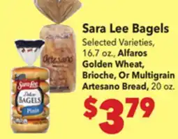 Vallarta Supermarkets Sara Lee Bagels offer