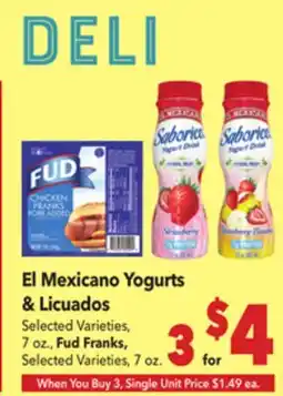 Vallarta Supermarkets El Mexicano Yogurts & Licuados offer