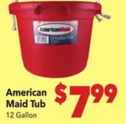 Vallarta Supermarkets American Maid Tub offer