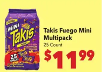 Vallarta Supermarkets Takis Fuego Mini Multipack offer