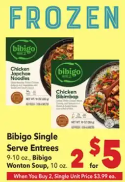 Vallarta Supermarkets Bibigo Single Serve Entrees offer