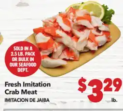 Vallarta Supermarkets Fresh Imitation Crab Meat / IMITACION DE JAIBA offer