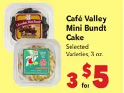 Vallarta Supermarkets Café Valley Mini Bundt Cake offer