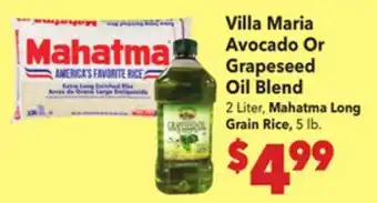 Vallarta Supermarkets Villa Maria Avocado Or Grapeseed Oil Blend offer