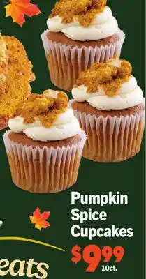 Vallarta Supermarkets Pumpkin Spice Cupcakes offer