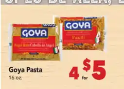 Vallarta Supermarkets Goya Pasta offer