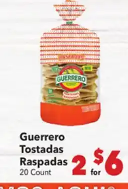 Vallarta Supermarkets Guerrero Tostadas Raspadas offer