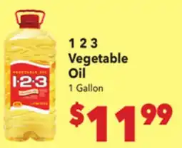 Vallarta Supermarkets 1 2 3 Vegetable Oil offer