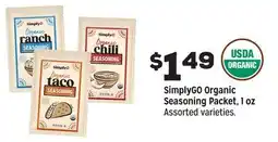 Grocery Outlet SimplyGO Organic Seasoning Packet offer