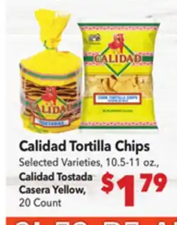 Vallarta Supermarkets Calidad Tortilla Chips offer