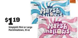 Grocery Outlet SimplyGO Mini or Large Marshmallows offer