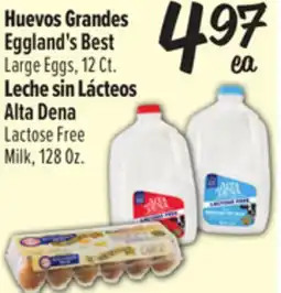 El Super Eggland's Best Large Eggs, 12 Ct. , Alta Dena Lactose Free Milk, 128 Oz offer