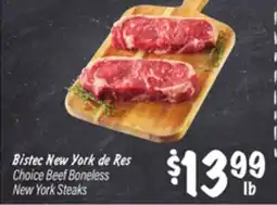 El Super Choice Beef Boneless New York Steaks offer
