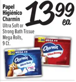 El Super Ultra Soft or Strong Bath Tissue Mega Rolls, 9 Ct offer