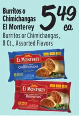 El Super Burritos or Chimichangas offer