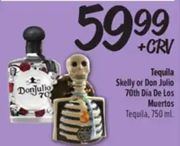 El Super Skelly or Don Julio 70th Día De Los Muertos Tequila offer
