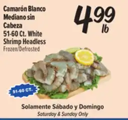 El Super 51-60 Ct. White Shrimp Headless offer
