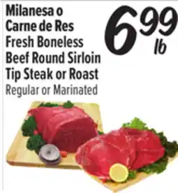 El Super Fresh Boneless Beef Round Sirloin Tip Steak or Roast offer