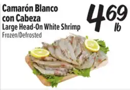 El Super Large Head-On White Shrimp offer