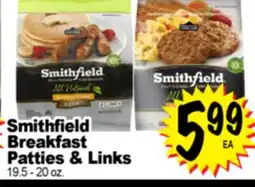 Superior Grocers Smithfield Breakfast Patties & Links offer