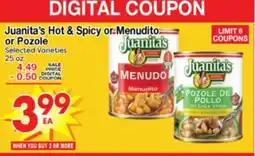 Superior Grocers Juanita's Hot & Spicy or Menudito or Pozole offer