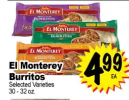 Superior Grocers El Monterey Burritos offer