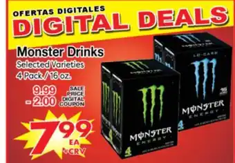 Superior Grocers Monster Drinks offer