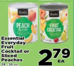 Superior Grocers Essential Everyday Fruit Cocktail or Sliced Peaches offer
