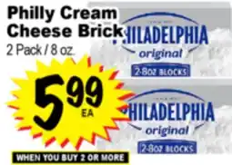Superior Grocers Philly Cream Cheese Brick offer