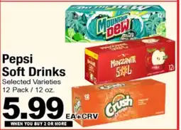 Superior Grocers Pepsi Soft Drinks offer