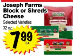 Superior Grocers Joseph Farms Block or Shreds Block or Shreds Cheese offer