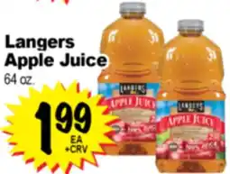 Superior Grocers Langers Apple Juice offer