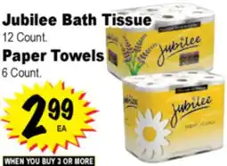 Superior Grocers Jubilee Bath Tissue 12 Count Paper Towels 6 Count offer