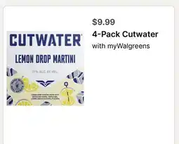 Walgreens 4-Pack Cutwater offer