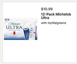 Walgreens 12-Pack Michelob Ultra offer