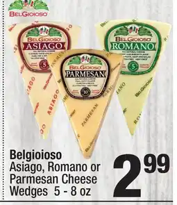 Super King Markets Belgioioso Asiago, Romano or Parmesan Cheese Wedges offer