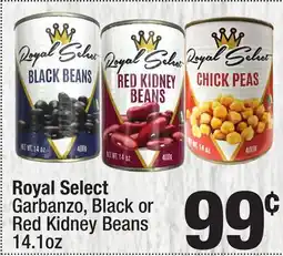 Super King Markets Royal Select Garbanzo, Black or Red Kidney Beans offer